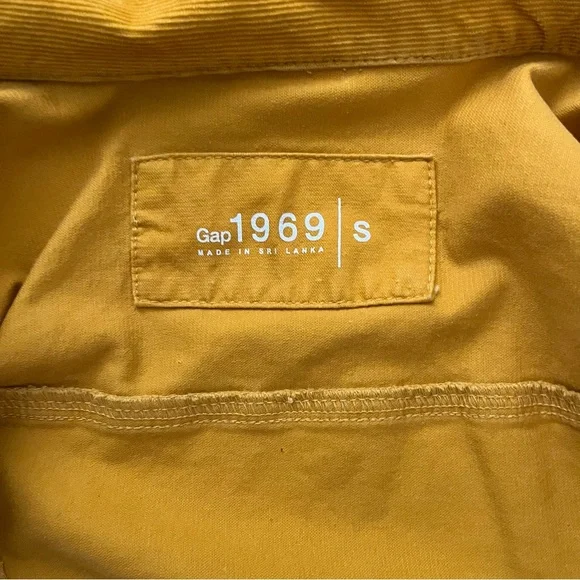 Classic GAP 1969 vintage Mustard Yellow Corduroy Jean Jacket - Picture 5 of 6